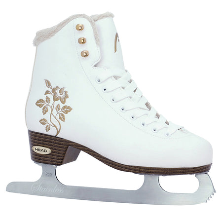 HEAD Opal-Eiskunstlauf-Schlittschuhe mit Knöchelpolster, Edelstahlkufe.